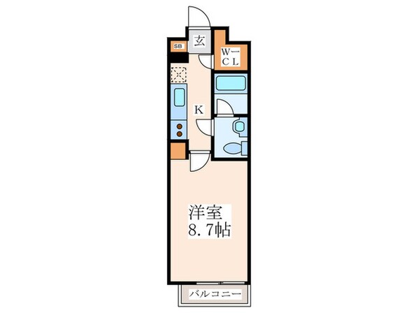 プライマル新宿若松町の物件間取画像